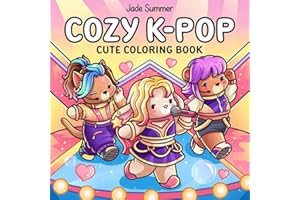 Cozy K-Pop: Cute Coloring Book for Adults and Teens Celebrating the Worldwide Music Sensation