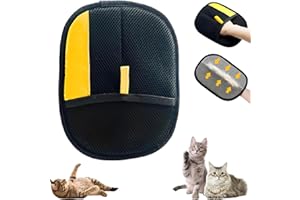 POYIPI 2025 Upgraded Pet Hair Removal Glove for Cats & Dogs, Pet Grooming Gloves for Cats, Electrostatic Pet Hair Remover, Efficient Pet Hair Removal