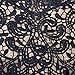 Smiry 2Pc Venise Black Lace Collar Applique Polyester Neckline White LaceTrims Craft Bridal Accessories DIY