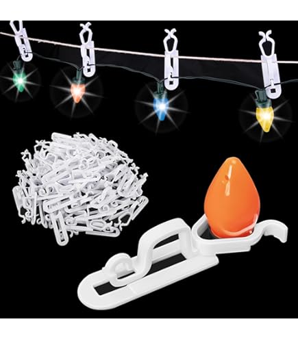Home Accents Holiday Gutter Hooks - 25 Count For Christmas Lights, Indoor/Outdoor