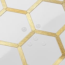 DICOFUN 10-Sheet Hexagon Peel and Stick Backsplash