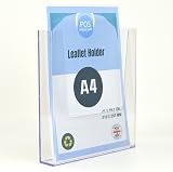 Pos Display Shop 5 x A4 Portrait Leaflet Holder Wall Mount LDS5000 view 6