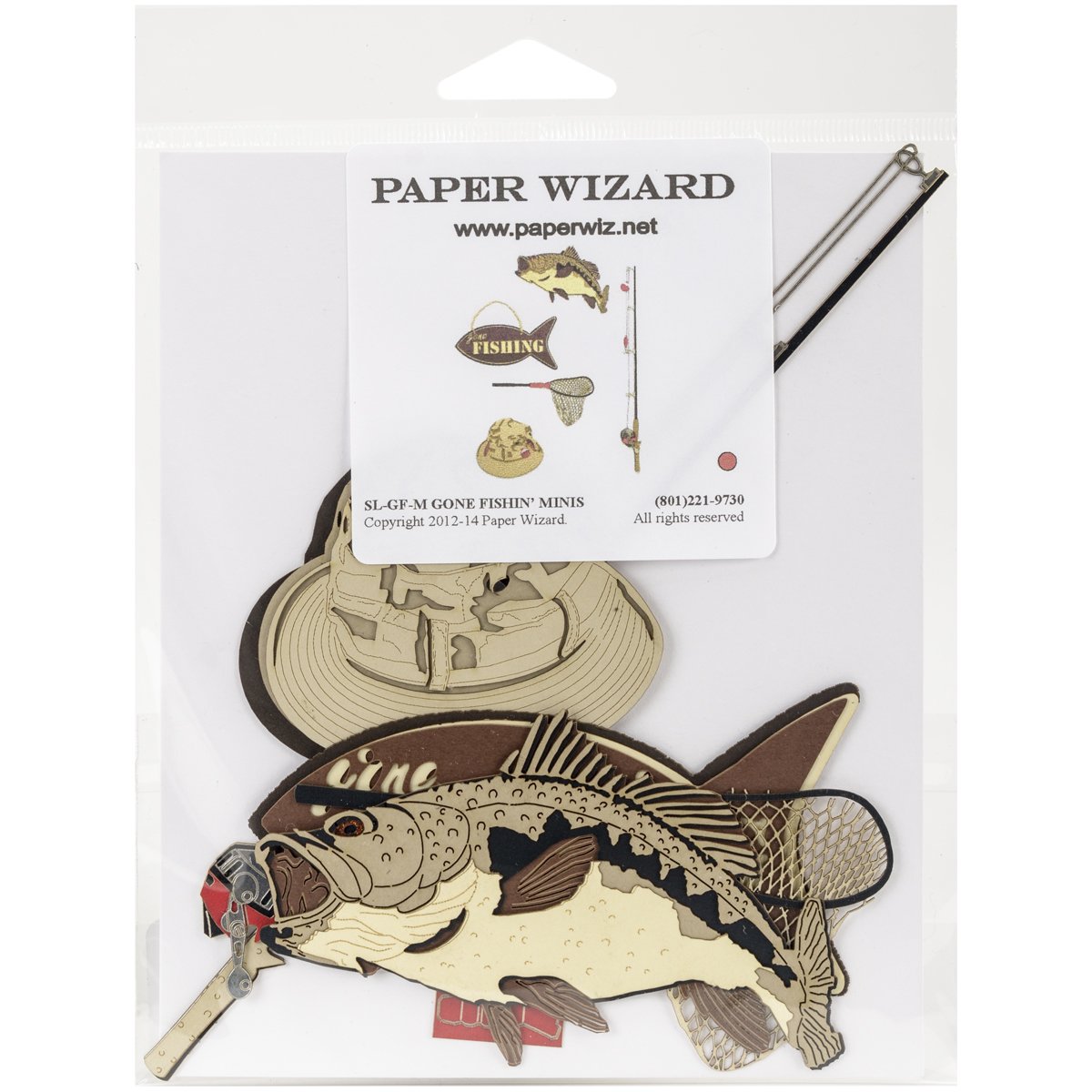 Paper Wizard Die-Cut-Gone Fishin' Minis