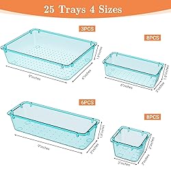 SpaceHacks 25 PCS Plastic Drawer Organizer