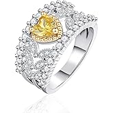 ENDLESSNESS & ETERNITY Heart Half Eternity Wedding Band Ring Cubic Zirconia CZs Stackable Cocktail Ring