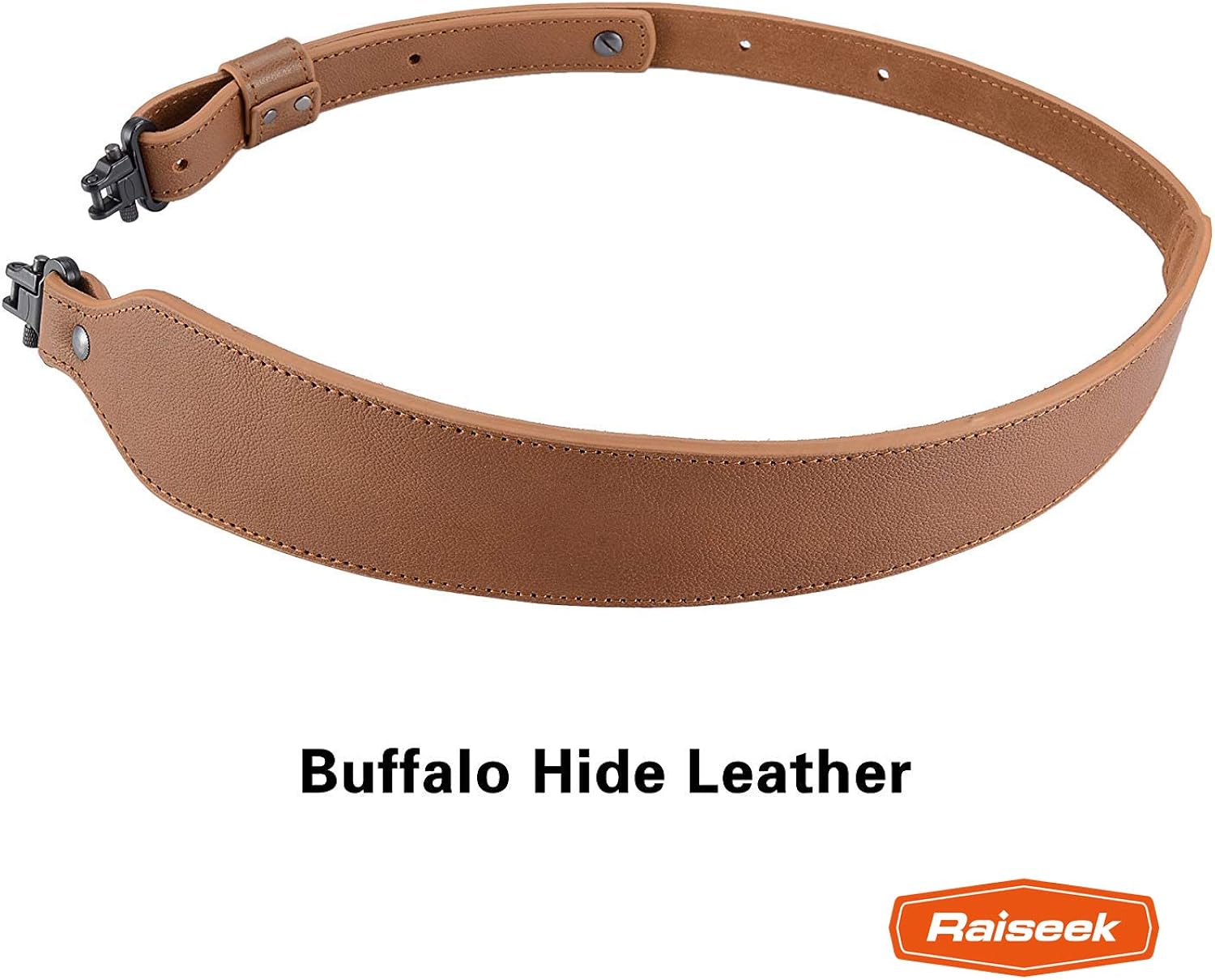 Raiseek Rifle Sling Buffalo Hide Leather Sling with Swivels, Durable Gun Strap, Metal Hardware 1" Wide : Sports & Outdoors