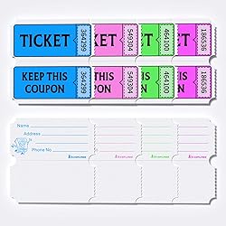 LKXSPLABE Fluorescence Raffle Tickets Double Roll