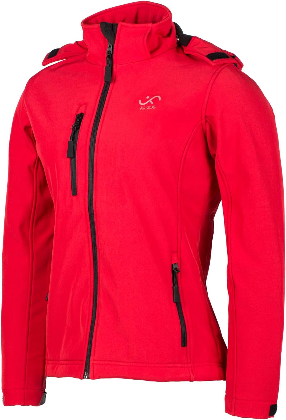 Cestlafit Soft Shell Jackets for Men, Windproof Water-Resistant Outdoor Soft Shell Army Jacket, Long Sleeves Hooded Breathable Windproof Jacket Running, Black