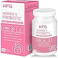 KFG Women's Probiotic, 100 Billion CFUs, 20 Strains, with Organic Prebiotics+Cranberry & D-Mannose, for Boost Immune, Digestive, Gut, Vaginal & Urinary Health, Gluten Dairy & Soy Free, 100 Tablets.