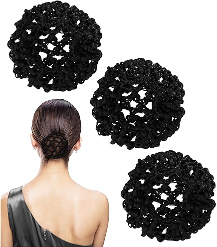 Filet à Cheveux / Snood équitation Français - Noir - Tête De Cheval En Laiton