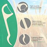 Y-Kelin Dental Floss Picks Eco Wheat Straw 100 Count Vegan Cruelty Free view 2