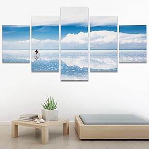 SIGNWIN 5 Panel Canvas Wall Art Modern Art...