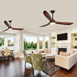 Farmhouse Rustic Ceiling Fans with Lights, 60 inch