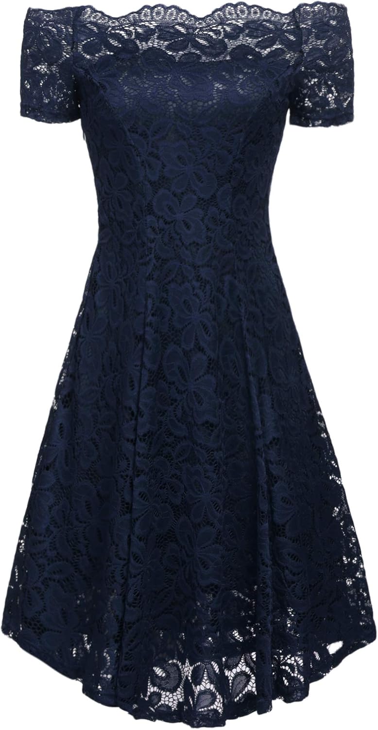 off shoulder vintage cocktail dress