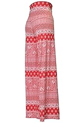 VIV Collection Stretchy Wide Leg Printed Palazzo