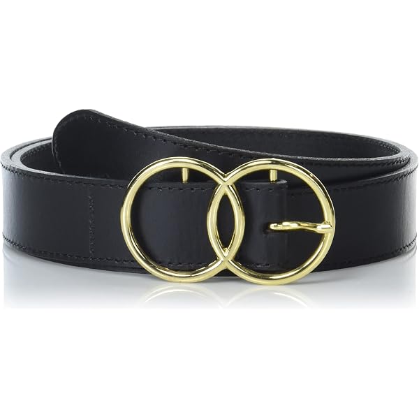 Frye DC1040C Genuine Leather Belt Black Brass Buckle Size 36 Boho Classic Frye Women main image 3
