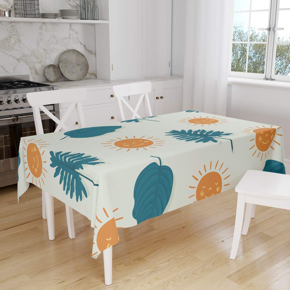 Bonamaison Kitchen Decoration, Tablecloth, 140cm x 160cm - Designed and Manufactured in Turkey