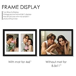 DUENPY 8.5x11 Double 5x7 Picture Frame Double