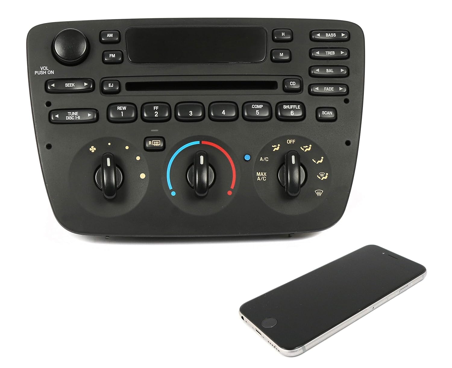 Ford Taurus 2000-2004 AM FM CD Radio with Bluetooth for iPhone Satellite & More (Certified Refurbished)