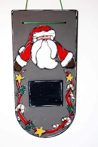 Calendrier De L Avent Pere Noel Tableau Pere Noel Avec Decompte Des Jours Plaque De Porte Pere Noel Amazon Fr Handmade