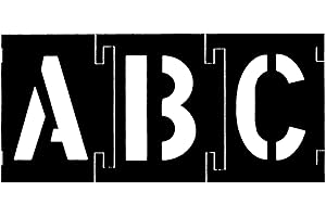 CH Hanson 10198 6" - 46 pc. Plastic Interlocking Stencil