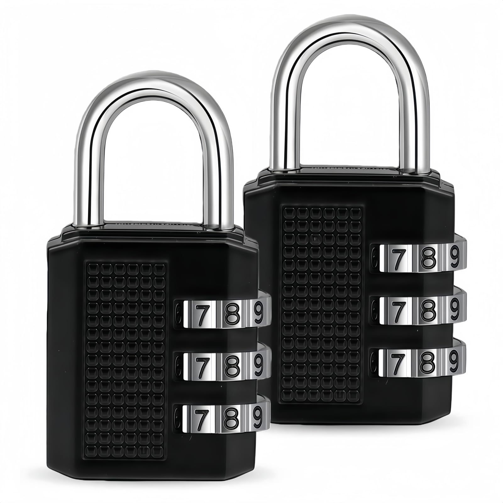 2 Pack Locker Padlock Combination Padlocks 3 Digit Locker Padlocks Luggage Locks for Storage School Backpack Locker Tool Box