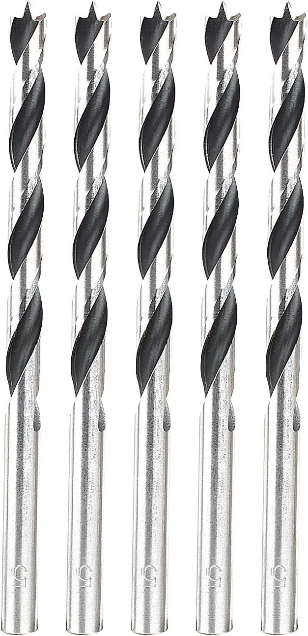 AGT HSS Holzbohrer-Set, 3 Mm, 5 Stück – Für Präzise Bohrungen In Holz