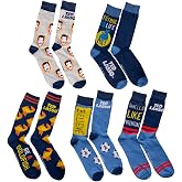 Hyp Ted Lasso Men's 5-Pack Assorted Crew Socks