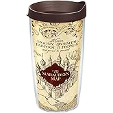 Tervis Harry Potter The Marauder's Map Made in USA Double Walled Insulated Tumbler Travel Cup Keeps Drinks Cold & Hot, 16oz Legacy, Classic