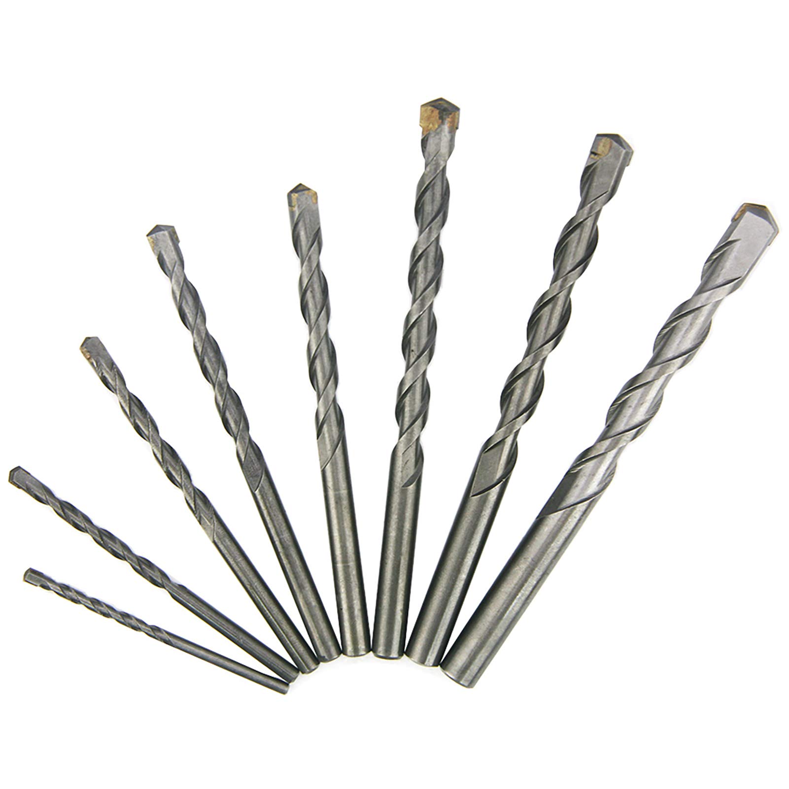 NORTOOLS 8PCS Masonry Drill Bit Set (3/4/5/6/8/9/10 mm) – Carbide Tip for Concrete, Brick, Stone | Hammer Drill Bit Set | Heavy Duty Cement & Natural Stone Drill Bits