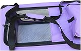 HugglePets Foldable Fabric Pet Crate Carrier Purple Large 70x52cm view 4