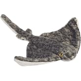 Aurora Mini Flopsie 10.8" Sting Ray Adorable Stuffed Animal | Compact tummy-lying animals with bean-filled stability
