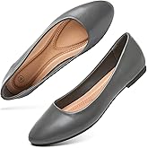 Hash Bubbie Women's Flats Shoes Ballet Flats Dress Shoes Comfortable PU Leather Slip on Shoes for Women