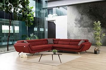 Sofa Dreams Canape Relax Moderne En Forme De L Avec Tiroir Amazon
