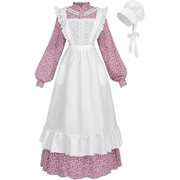 fitted lace wedding dress Amazon.com: FCCAM Pioneer Colonial Costume for Women Floral Prairie Dress  American Historical Modest Civil War Dress Pink L : Clothing, Shoes &  Jewelry
