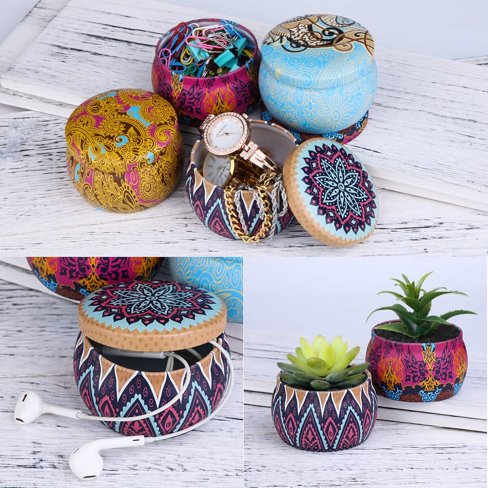 ARINO Lot de 4 Bougie Parfumées Romantique - Lavande, Rose,Citron,Figue Méditerranéenne, Bougie Cire pour Détente et Aromathérapie