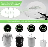 Ezebesta Compost Bin Filters Pack of 8 Activated Charcoal Universal 17cm view 2