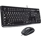 Logitech Desktop MK120 Durable, Comfortable, USB Mouse and Keyboard Combo