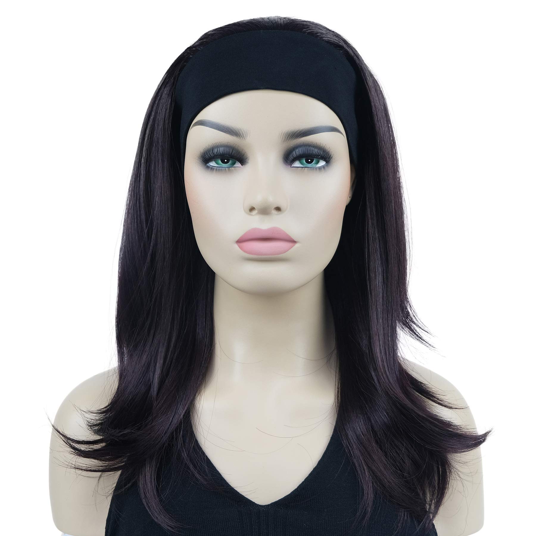 Lydell Long Straight Wavy Hair Wigs Headband Synthetic Wigs (2SP99T)