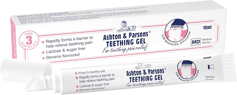 Ashton & Parsons Teething Gel 10ml Lactose-Free Anesthetic-Free