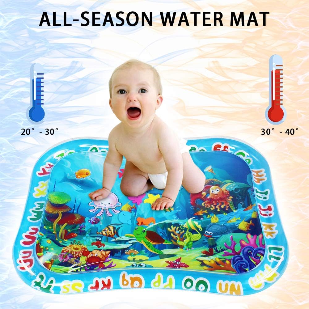 Sofier Tummy Time Mats for Infants Baby Water Mat Early Development Activities Inflatable Play