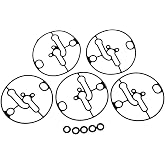 698781 Float Bowl Gasket Carburetor Rebuild Kit Replacement for Nikki Carb | 5 Gaskets + 5 O-Rings Compatible with Troy-Bilt Toro Lawn Mowers Briggs Stratton Engine Carburetor Rebuild Replacement Gasket