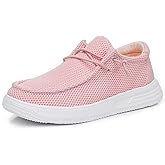 Ahannie Kids Lightweight Slip-On Walking Loafers – Breathable, Comfortable, Easy On/Off Casual Shoes for Boys & Girls(Todler/Little Kid/Big Kid)