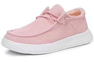 Ahannie Kids Lightweight Slip-On Walking Loafers – Breathable, Comfortable, Easy On/Off Casual Shoes for Boys & Girls(Todler/Little Kid/Big Kid)