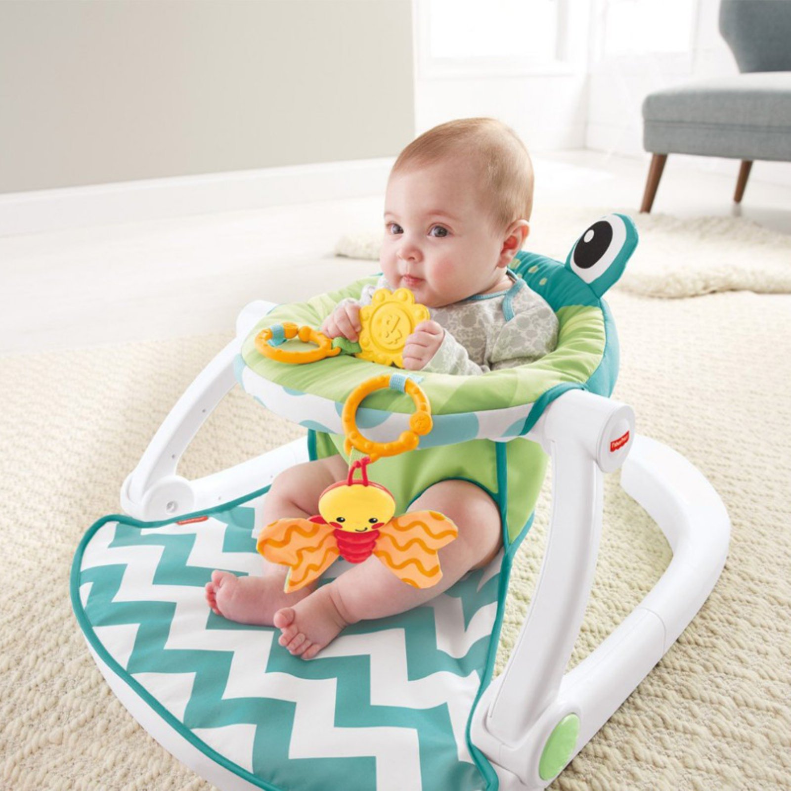 frog baby seat