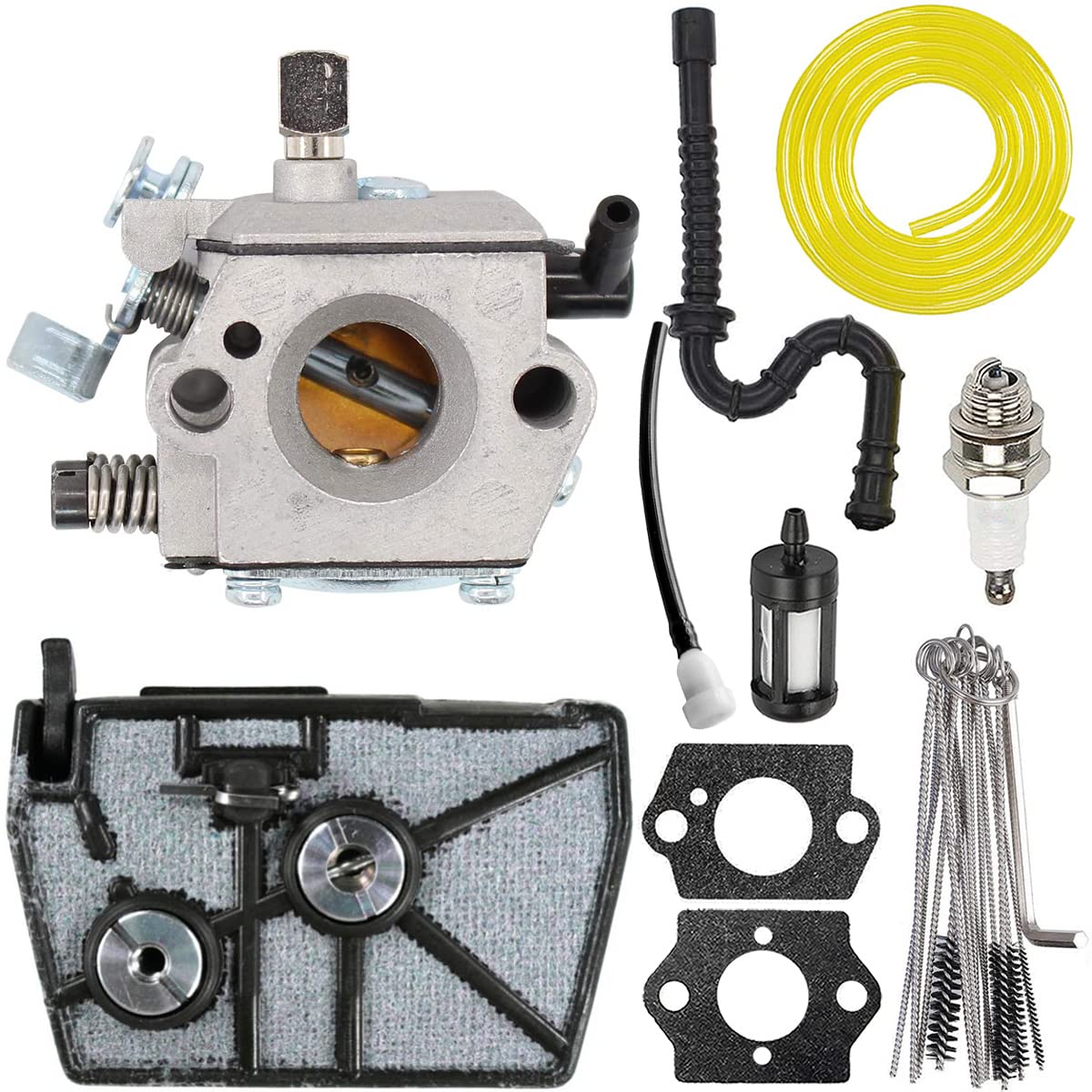 ZAMDOE Carburetor for Stihl 028 028AV 028 SUPER 028WB Chainsaw, Replaces for Walbro WT-16B for Tillotson HU-40D, with Air Filter Spark Plug Fuel Line