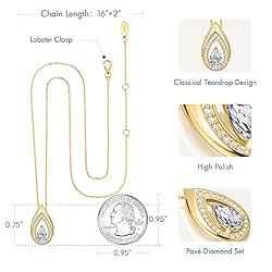 Kstyle Birthday Gifts for Women 14K Gold Diamond