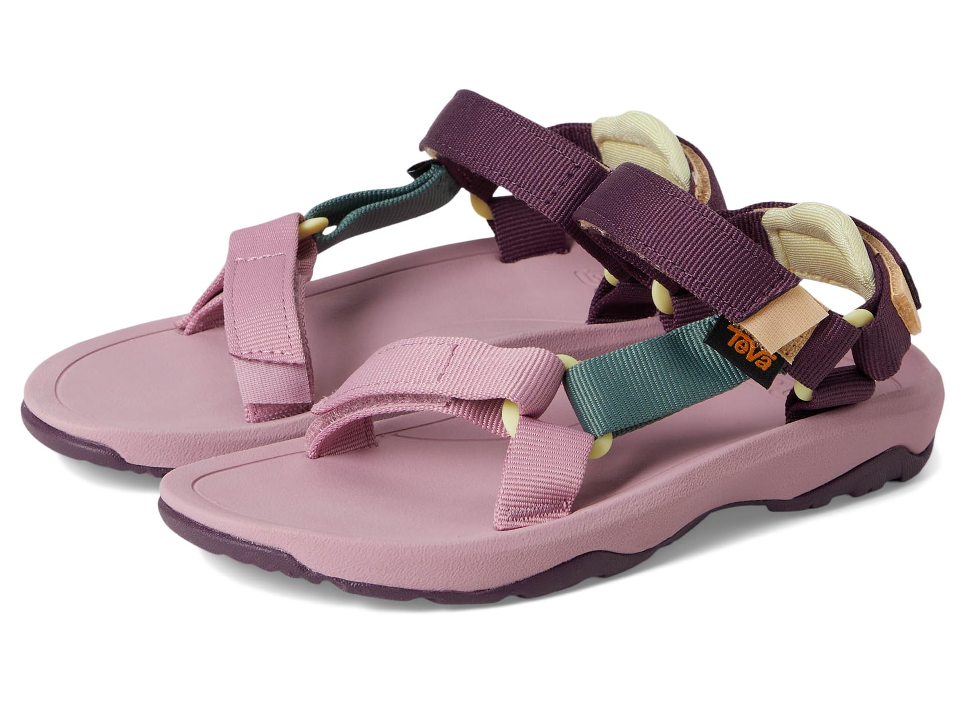 Teva Casual Sport Sandal, Eggplant Multi, 4 US Unisex Big Kid