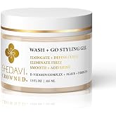 Shedavi Hair Gel - Natural Moisturizing Curl Defining Styling Gel for Unisex Curly Hair, Coils &amp; Anti Frizz