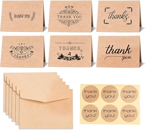 Tina 36 Biglietti Di Ringraziamento In Carta Kraft 6 Motivi Biglietti Di Ringraziamento Per Regali Di Ringraziamento Biglietti Di Auguri Per Il Giorno Del Ringraziamento Natale Amazon It Casa E Cucina
